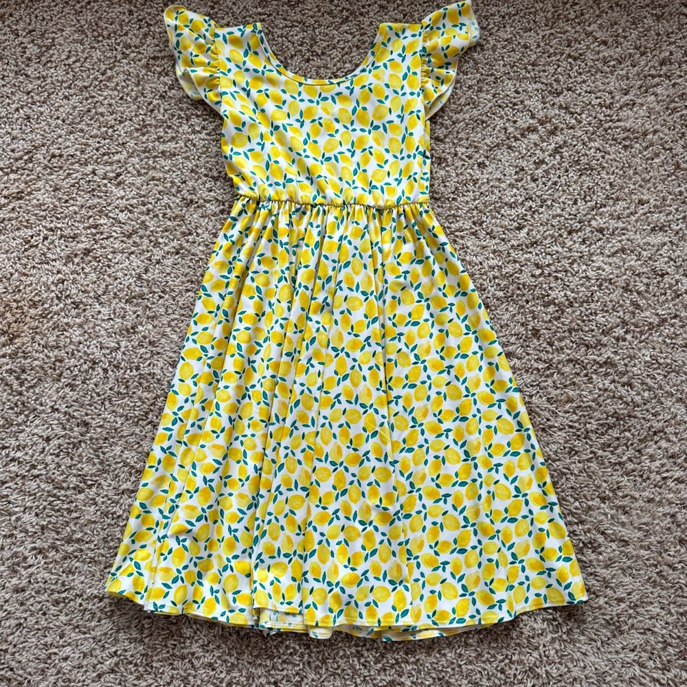 Dot Dot Smile Lemon Empire Waist dress